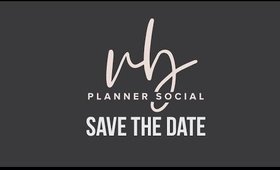 SAVE THE DATE VB PLANNER SOCIAL 2020 / villabeauTIFFul