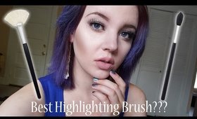 Best Highlighting Brush? Fan Brush vs. Morphe 501