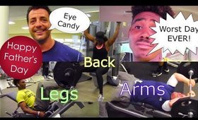 EP.3 | HAPPY FATHERS DAY, INTERMITTENT FASTING, BACK, ARMS & LEGS | FAMILY DAILY VLOG | Shlinda1