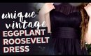 Eggplant Roosevelt Dress | Unique Vintage