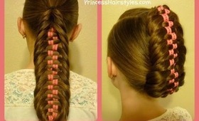 Checkerboard Fishtail Braid Tutorial, Ponytail and Updo Hairstyles