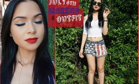 July 4TH Inspired: Makeup & Outfit