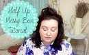 Half Up Messy Bun Tutorial | TheVintageSelection