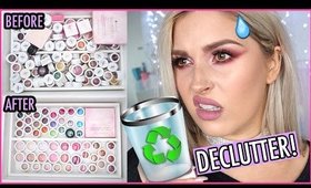 Brows, Mascaras, Glitter, Pigments & Colourpop! 🔪 ORGANIZE AND DECLUTTER MY MAKEUP COLLECTION! 😏