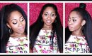 AMAZING Kinky Straight Hair ONLY $14 | 3 Best Half Up Half, Half Down Hairstyles Ever!