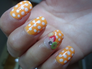 Inspired by Hwannie's Summer Fimo Nails on Youtube.