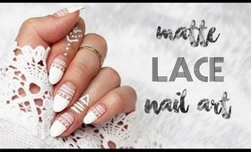 Matte Lace Nail Art & Mr. Kate BeautyMarks| Festival Nails 2017 ♡