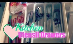 DECLUTTER MY HOME:  Kitchen Utensil Drawers