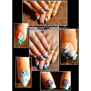Katy Perry themed nails