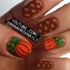 Thanksgiving Pumpkin Nail Art