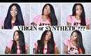 VIRGIN OR SYNTHETIC?? SLEEK STRAIGHT LONG HAIR - WIG HAUL💇
