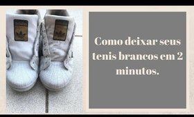 Como deixar seus tenis brancos em 2 minutos