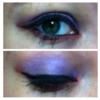 Purple blened with red eyeshadow winged out
