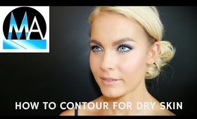 SCULPTING THE FACE for Dry Skin Brides Tutorial Pt.6  - mathias4makeup