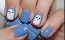 Cute & Easy Penguin Nail Art ♥