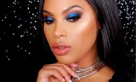 EASY BLUE SMOKEY EYE MAKEUP TUTORIAL/ MSROSHPOSH