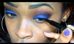 A Blue Smokey Eye Tutorial