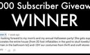 15,000 Subscriber Giveaway WINNER!