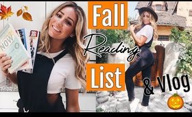 FALL Reading List! LIFE CHANGING BOOKS! 2018 // VLOGTOBER