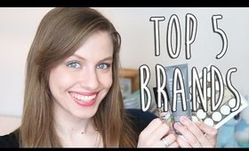 Top Five Favorite Beauty Brands