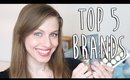 Top Five Favorite Beauty Brands