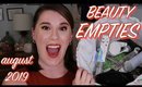 AUGUST EMPTIES 2019 | Products I've Used Up #61