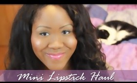 Mini Lipgloss/Lipstick Haul - Maybelline Color Elixir Lip Color Swatches and Review