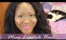 Mini Lipgloss/Lipstick Haul - Maybelline Color Elixir Lip Color Swatches and Review