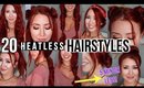 20 HEATLESS HAIRSTYLES for School! Quick & Easy!