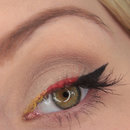Germany flag inspired ombre liner