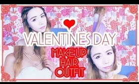 Valentines Day Romantic Makeup Hair and Outfit Style- The Wonderful World of Wengie