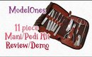 ModelOnes 11 Pc Mani/Pedi Kit  Review | Gorgeous Leather Kit | PrettyThingsRock