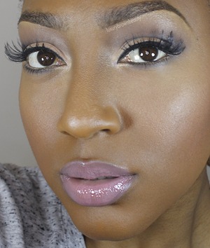 Soft, Neutral eyes and lips. Perfect for bridal!

Lips are NYX Lipstick in "Power" topped with Black Radiance gloss in "Cashmere"

Highlighter is by Chaos Makeup Artist.