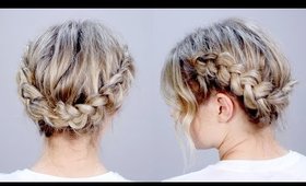 Hairstyle Of The Day: SUPER CUTE Braid Hairstyle Updo | Milabu