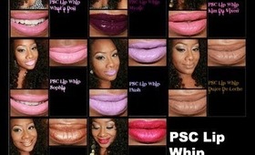 INTENSE COLOR...IN A LIP GLOSS??! Are you serious? PSC Lip Whip Swatches #1