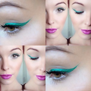 Seafoam green liner! All details and full on look on my Instagram: makeupbychelsie