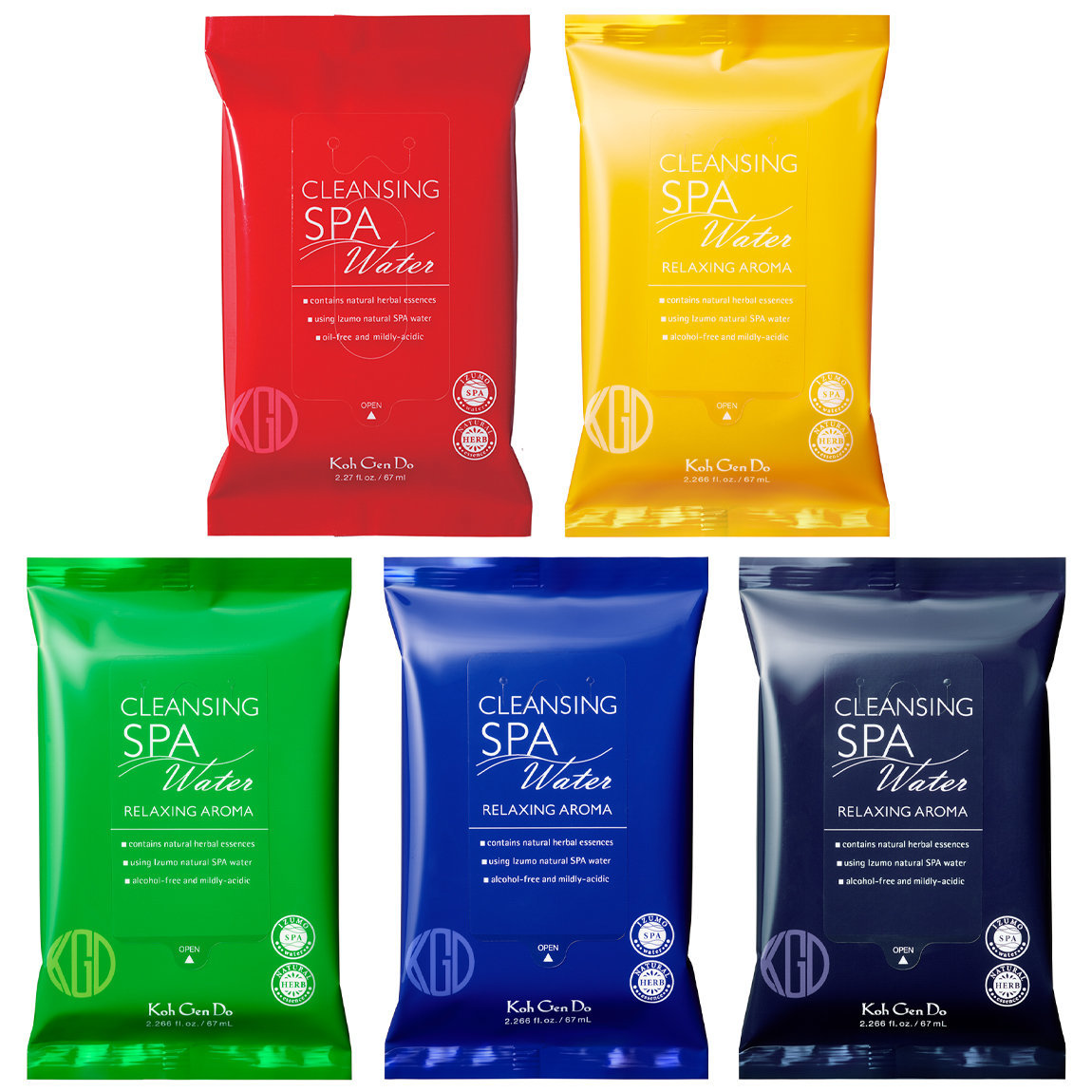 Koh Gen Do Spa Cleansing Cloths Relaxing Aromas alternative view 1 - product swatch.