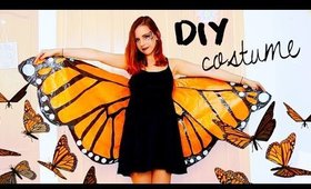 DIY Halloween costume! Monarch butterfly | Under 3$ with garbage bags!?