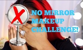NO MIRROR MAKEUP CHALLENGE! Queenii Rozenblad