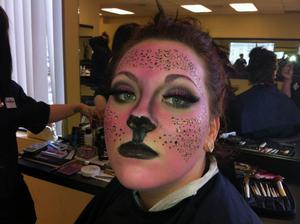 My friend colleen as a Pink Leopard