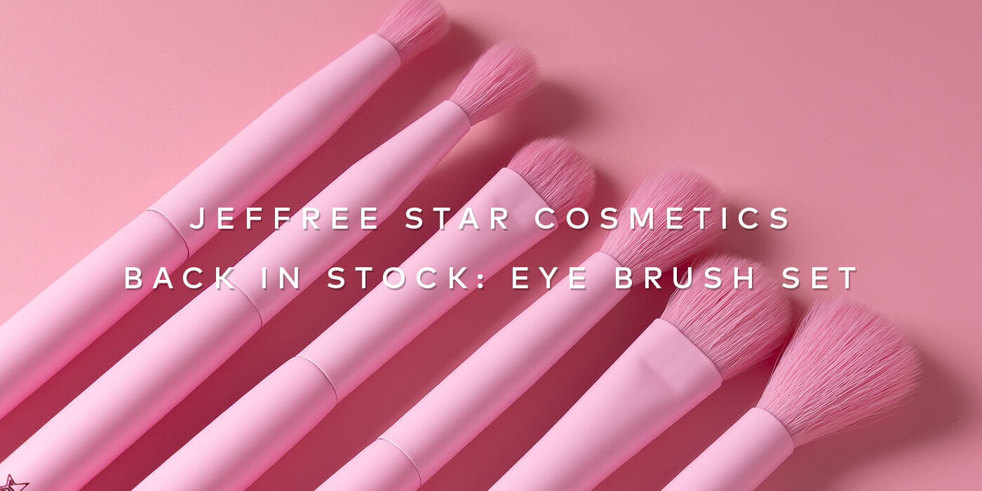 The Jeffree Star Cosmetics Eye Brush Set is back with vegan, precision brushes made for creating eye looks from start to finish. Shop it now on Beautylish.com