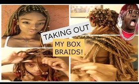 How I Take Out My Braids !-Shareeslove