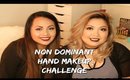 Non dominant hand makeup challenge | Chitchat
