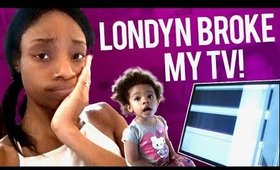 LONDYN BROKE MY NEW SMART TV!🤬