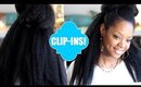 Natural Hair Blow Out CLIP INS! EASY! Knappy Extensions Review!