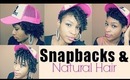 How to wear Snapbacks with Natural Curly Hair| Short Medium Length