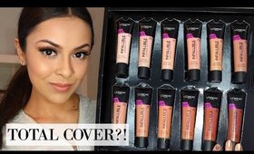 L'OREAL INFALLIBLE TOTAL COVER FOUNDATION First Impression, Swatches, Demo - TrinaDuhra