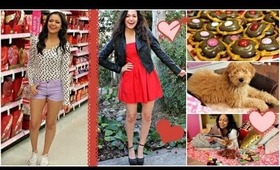 Valentine's Day Hair, Makeup & Outfit ideas! + Easy V-day treat!