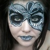 Black And White Masquerade Look