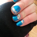 blue and glitter 